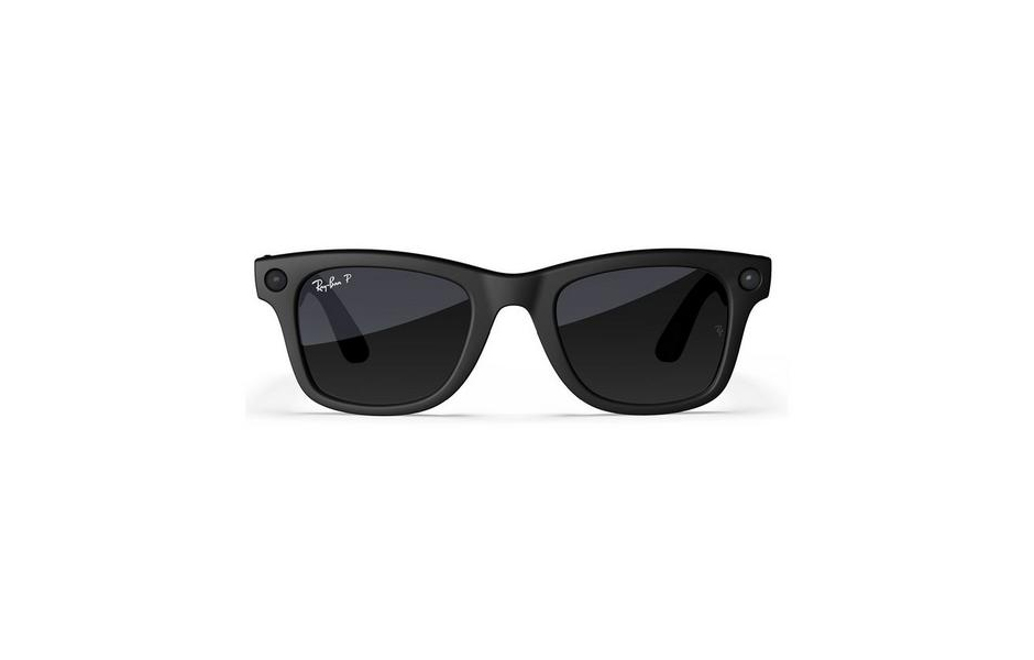 Meta Ray-Ban Wayfarer (Large) Smart Glasses - Matte Black/Polarised Gradient Graphite